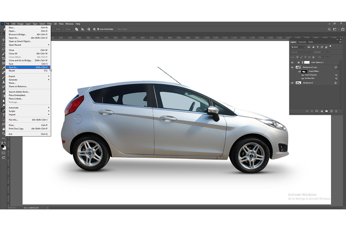 Step 9 Save the image