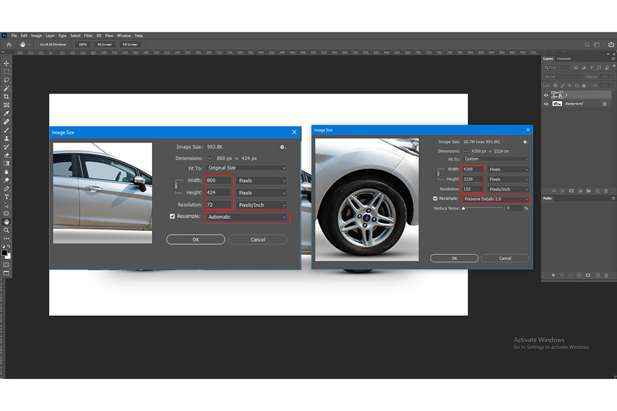 Step 3 After you increase the image size