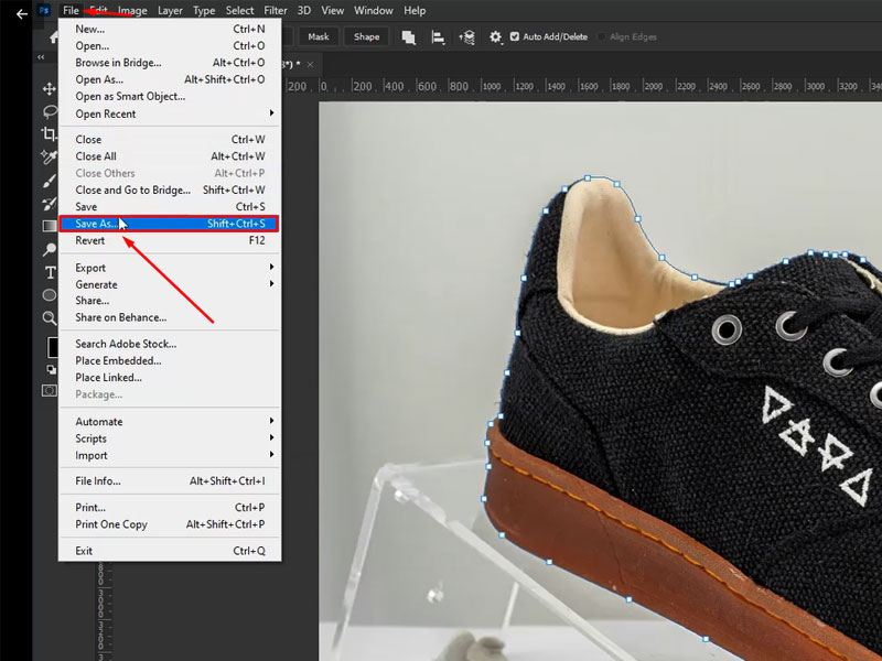 Step 6 Save the Path