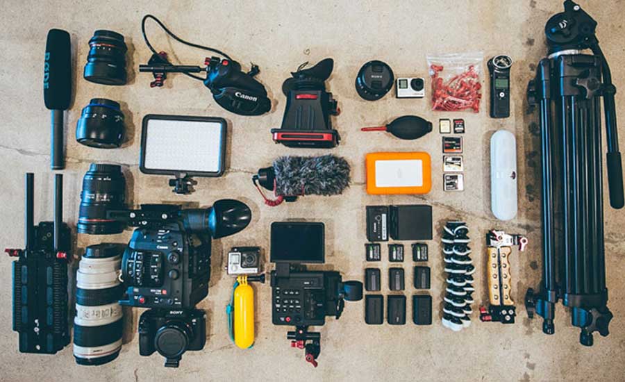 Arrange photography equipment