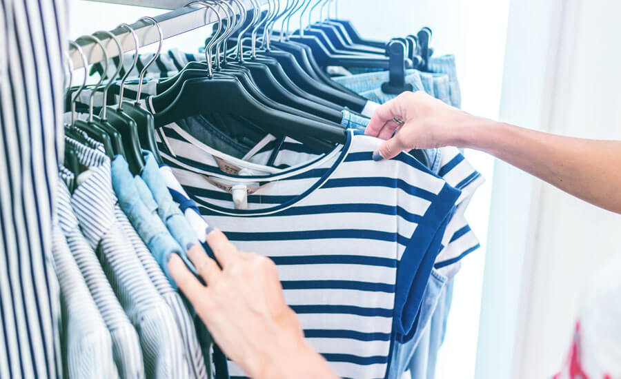 How to photograph clothes on a hanger