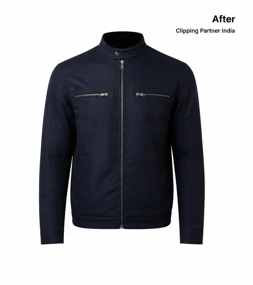professional ghost mannequin neck joint service for apparel product photography